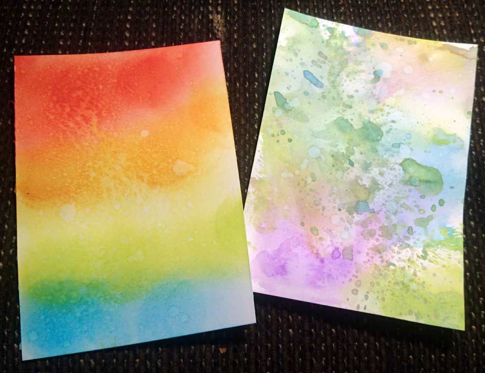 Beispiele für Techniken mit Distress Oxide Stempelkissen