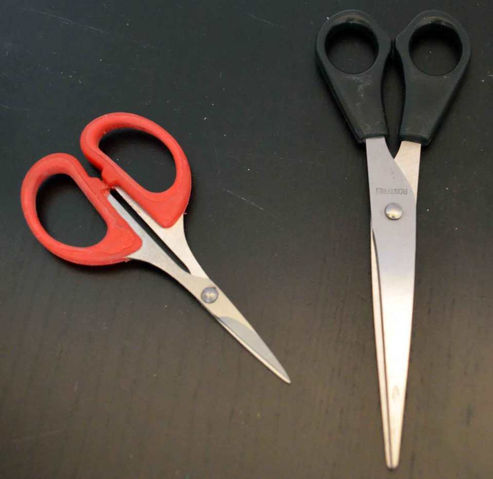 Meine beiden Scheren – nothing fancy.