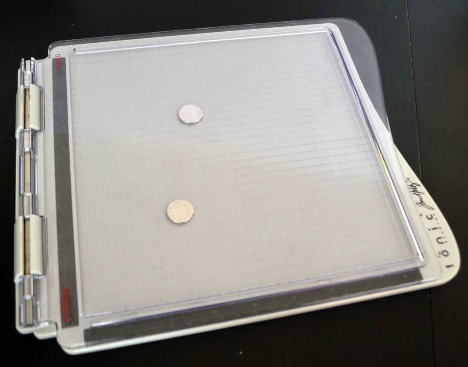 Mein Stamping Tool von Tonic Studios – die zwei starken Magnete werden mitgeliefert.