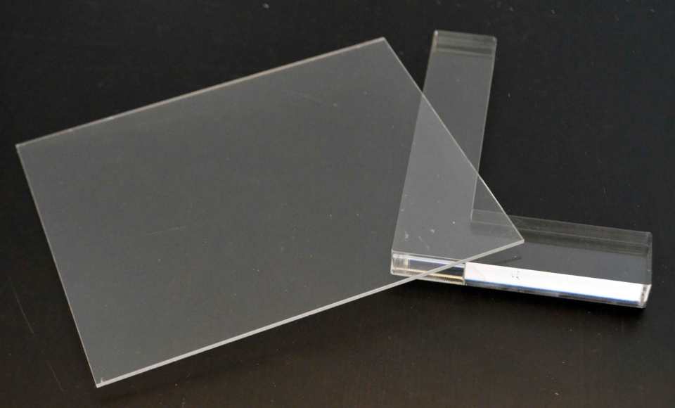 Stamp Positioner aus Acryl.