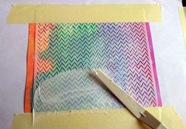 SchablonierenStrukturpaste5